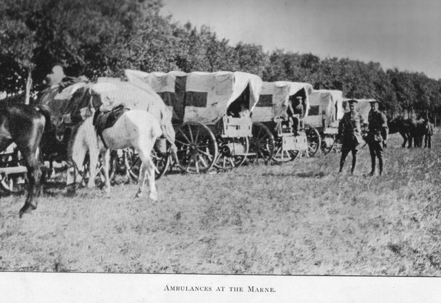 Ambulance at the Marne.